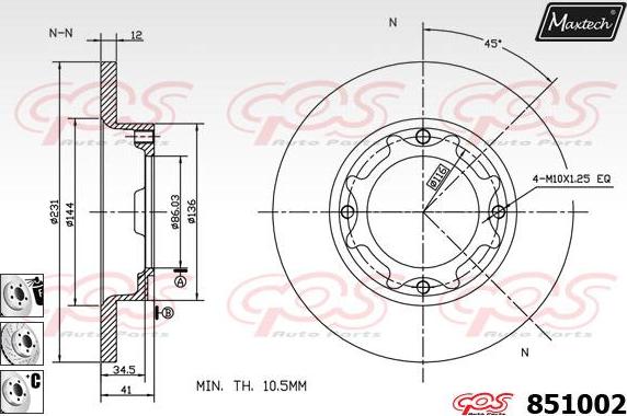 Maxtech 70160036 - Комплект направляючої гільзи avtolavka.club