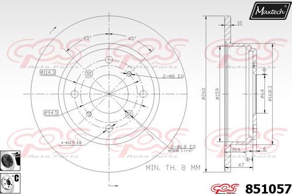 Maxtech 70160033 - Комплект направляючої гільзи avtolavka.club