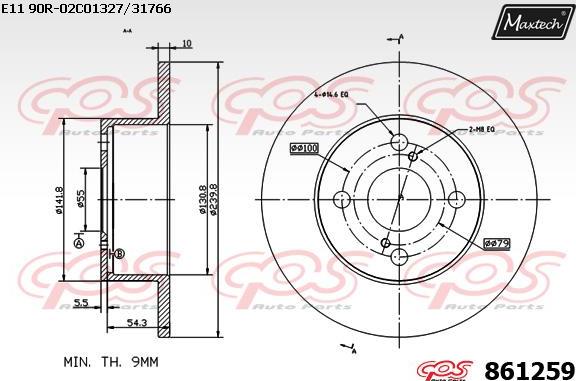 Maxtech 70180435 - Прокладка, поршень корпусу скоби тор avtolavka.club