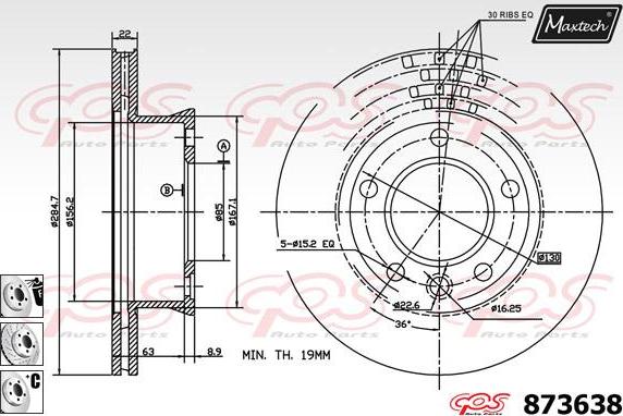 Maxtech 70200320 - Ремкомплект, гальмівний супорт avtolavka.club