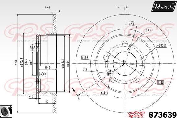 Maxtech 70180186 - Прокладка, поршень корпусу скоби тор avtolavka.club