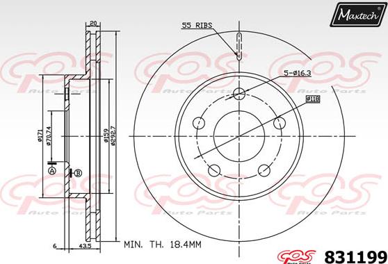 Maxtech 70180352 - Прокладка, поршень корпусу скоби тор avtolavka.club