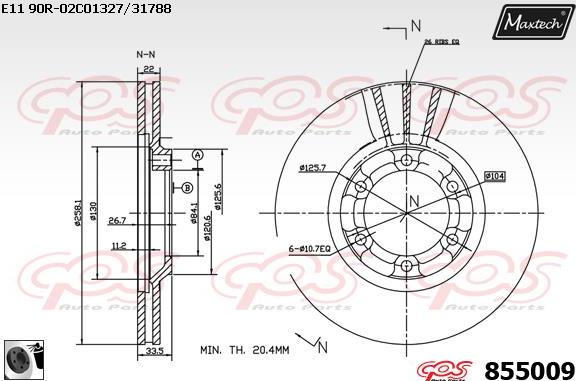 Maxtech 70200426 - Ремкомплект, гальмівний супорт avtolavka.club