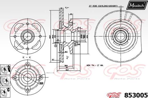 Maxtech 875618 - Гальмівний диск avtolavka.club