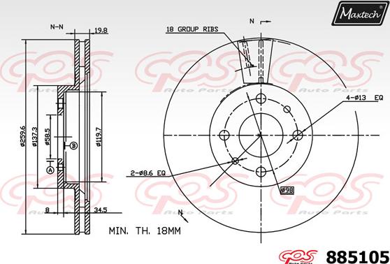 Maxtech 70200576 - Ремкомплект, гальмівний супорт avtolavka.club