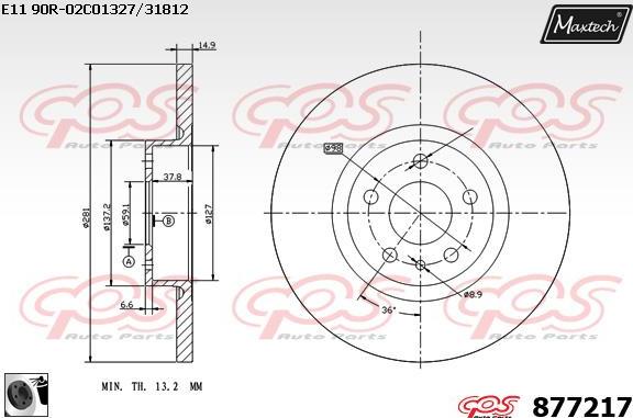 Maxtech 70200573 - Ремкомплект, гальмівний супорт avtolavka.club