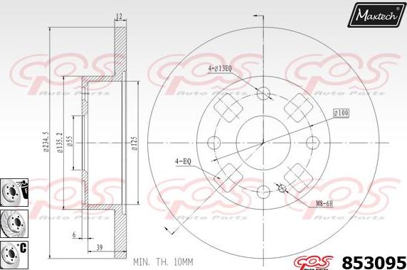 Maxtech 72954002 - Поршень, корпус скоби гальма avtolavka.club