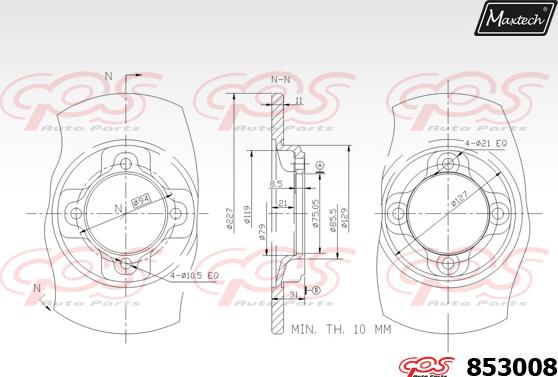 Maxtech 70200158 - Ремкомплект, гальмівний супорт avtolavka.club