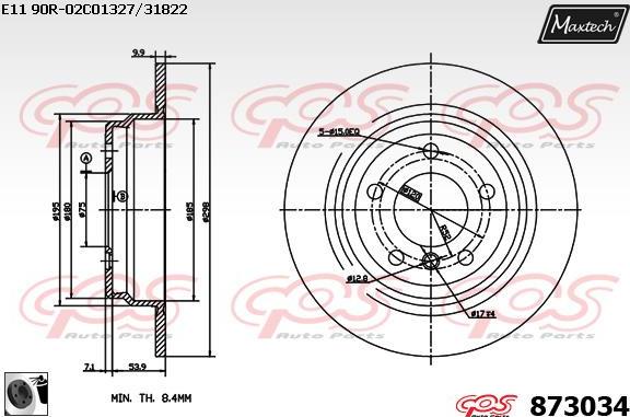 Maxtech 70200118 - Ремкомплект, гальмівний супорт avtolavka.club