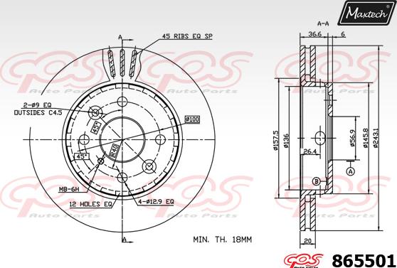 Maxtech 70200186 - Ремкомплект, гальмівний супорт avtolavka.club