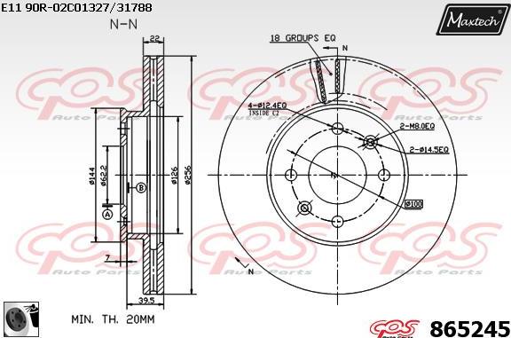 Maxtech 70200394 - Ремкомплект, гальмівний супорт avtolavka.club