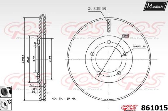 Maxtech 70200396 - Ремкомплект, гальмівний супорт avtolavka.club