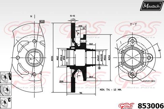 Maxtech 70200354 - Ремкомплект, гальмівний супорт avtolavka.club