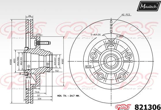 Maxtech 70200312 - Ремкомплект, гальмівний супорт avtolavka.club