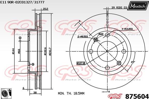 Maxtech 70200333 - Ремкомплект, гальмівний супорт avtolavka.club