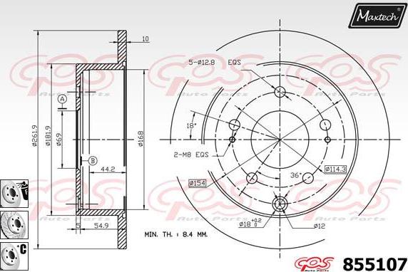 Maxtech 72935004 - Поршень, корпус скоби гальма avtolavka.club