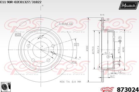 Maxtech 70200753 - Ремкомплект, гальмівний супорт avtolavka.club