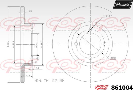 Maxtech 70200716 - Ремкомплект, гальмівний супорт avtolavka.club