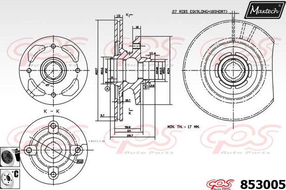 Maxtech 70200730 - Ремкомплект, гальмівний супорт avtolavka.club