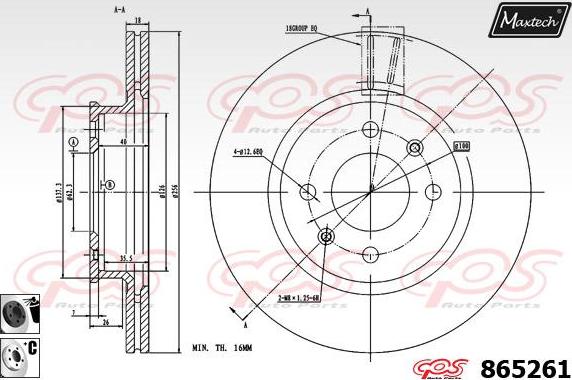 Maxtech 70203045 - Ремкомплект, гальмівний супорт avtolavka.club