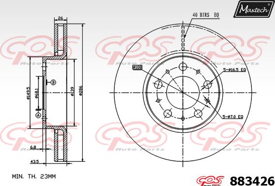 Maxtech 70203022 - Ремкомплект, гальмівний супорт avtolavka.club