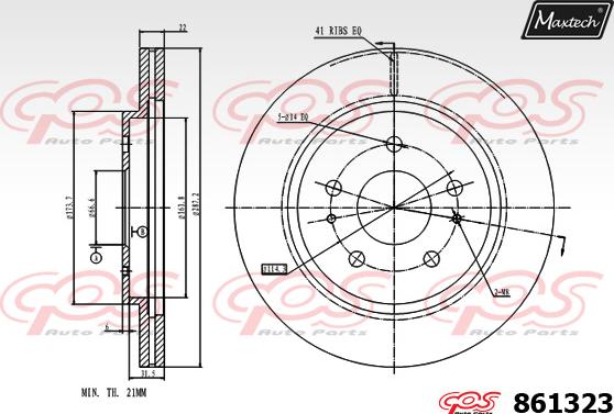 Maxtech 72945005 - Поршень, корпус скоби гальма avtolavka.club