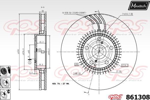 Maxtech 72945015 - Поршень, корпус скоби гальма avtolavka.club