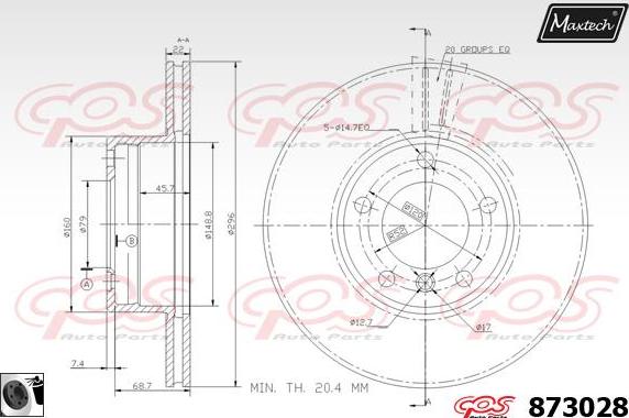 Maxtech 72945010 - Поршень, корпус скоби гальма avtolavka.club