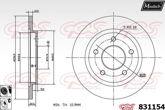 Maxtech 72945026 - Поршень, корпус скоби гальма avtolavka.club