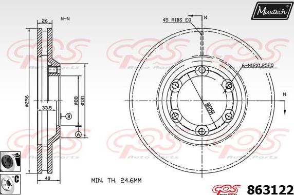 Maxtech 72946003 - Поршень, корпус скоби гальма avtolavka.club