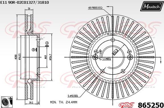 Maxtech 72940020 - Поршень, корпус скоби гальма avtolavka.club