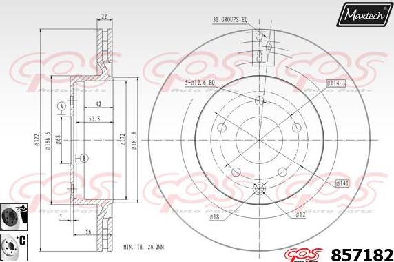 Maxtech 72940023 - Поршень, корпус скоби гальма avtolavka.club