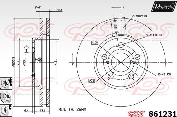 Maxtech 72941001 - Поршень, корпус скоби гальма avtolavka.club