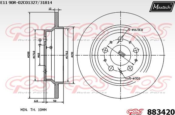 Maxtech 72948013 - Поршень, корпус скоби гальма avtolavka.club