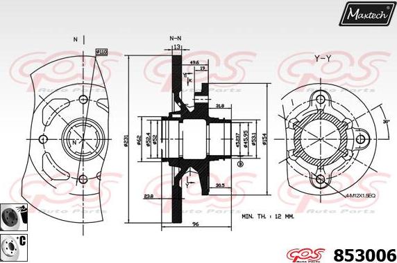 Maxtech 72948037 - Поршень, корпус скоби гальма avtolavka.club