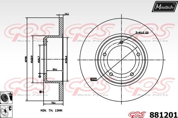 Maxtech 72948020 - Поршень, корпус скоби гальма avtolavka.club