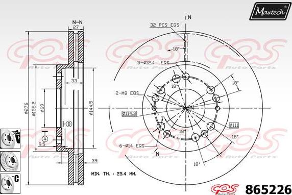 Maxtech 72943006 - Поршень, корпус скоби гальма avtolavka.club