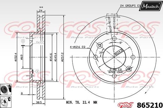 Maxtech 72943001 - Поршень, корпус скоби гальма avtolavka.club