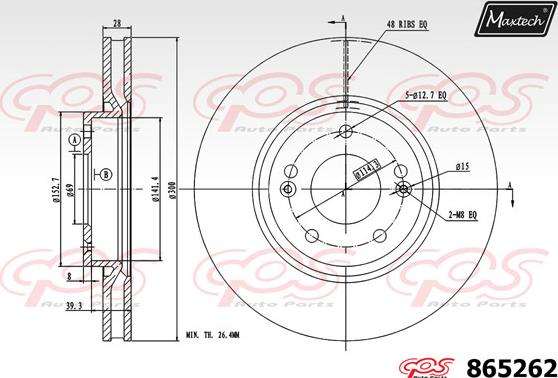 Maxtech 72943003 - Поршень, корпус скоби гальма avtolavka.club