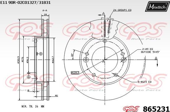 Maxtech 72943010 - Поршень, корпус скоби гальма avtolavka.club