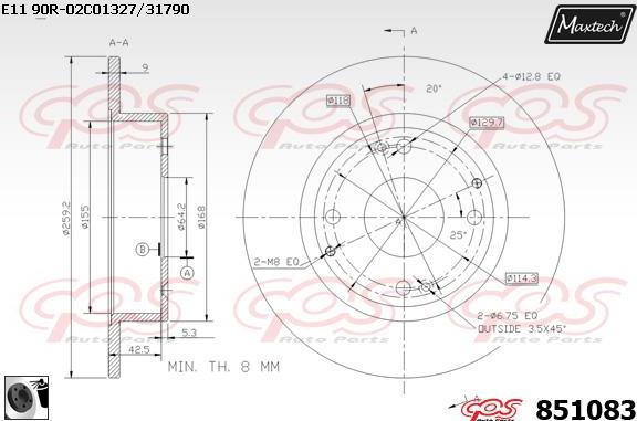 Maxtech 72942028 - Поршень, корпус скоби гальма avtolavka.club