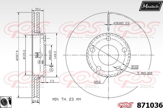 Maxtech 72954006 - Поршень, корпус скоби гальма avtolavka.club