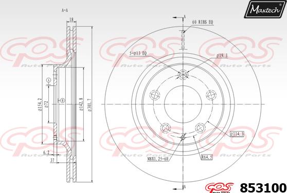 Maxtech 72954008 - Поршень, корпус скоби гальма avtolavka.club