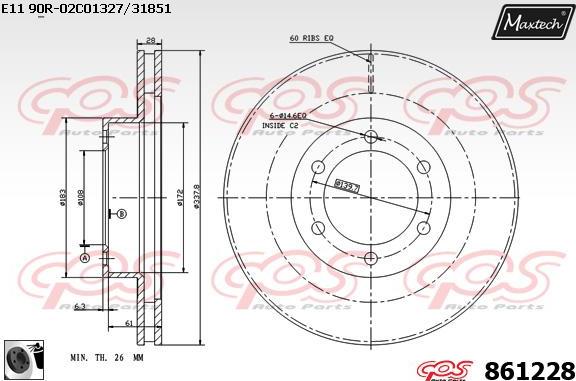 Maxtech 72954012 - Поршень, корпус скоби гальма avtolavka.club