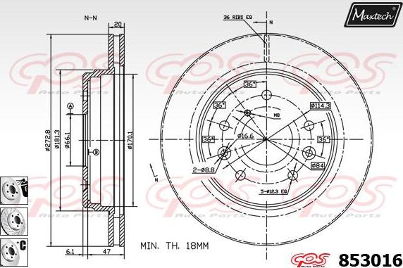 Maxtech 72954030 - Поршень, корпус скоби гальма avtolavka.club