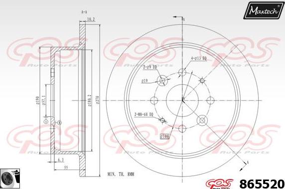 Maxtech 72954028 - Поршень, корпус скоби гальма avtolavka.club