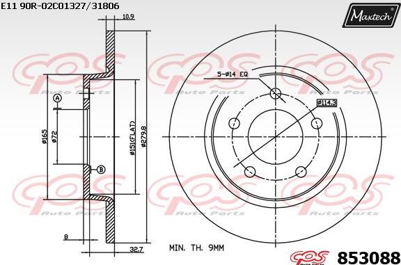 Maxtech 72952005 - Поршень, корпус скоби гальма avtolavka.club