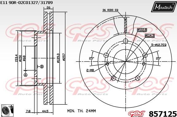 Maxtech 72952008 - Поршень, корпус скоби гальма avtolavka.club