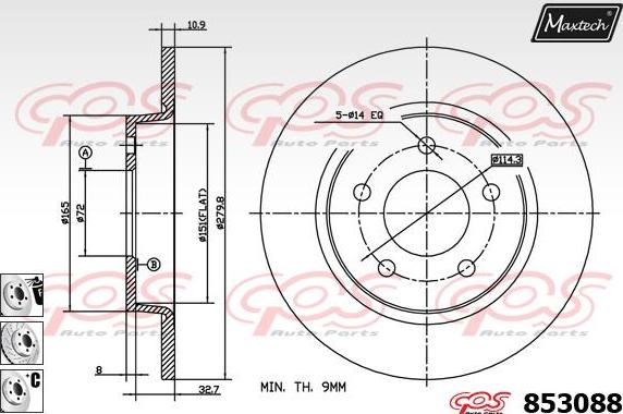 Maxtech 72952007 - Поршень, корпус скоби гальма avtolavka.club