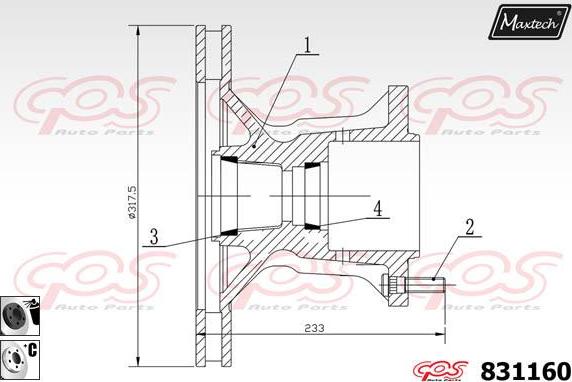 Maxtech 72952014 - Поршень, корпус скоби гальма avtolavka.club